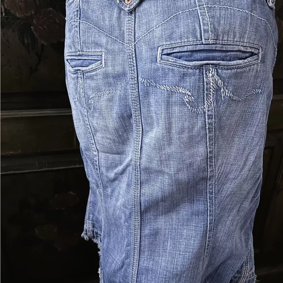 AG ADRIANO GOLDSCHMIED ‘The Obsession’ Denim Jeans Skirt 29R - Picture 2 of 10